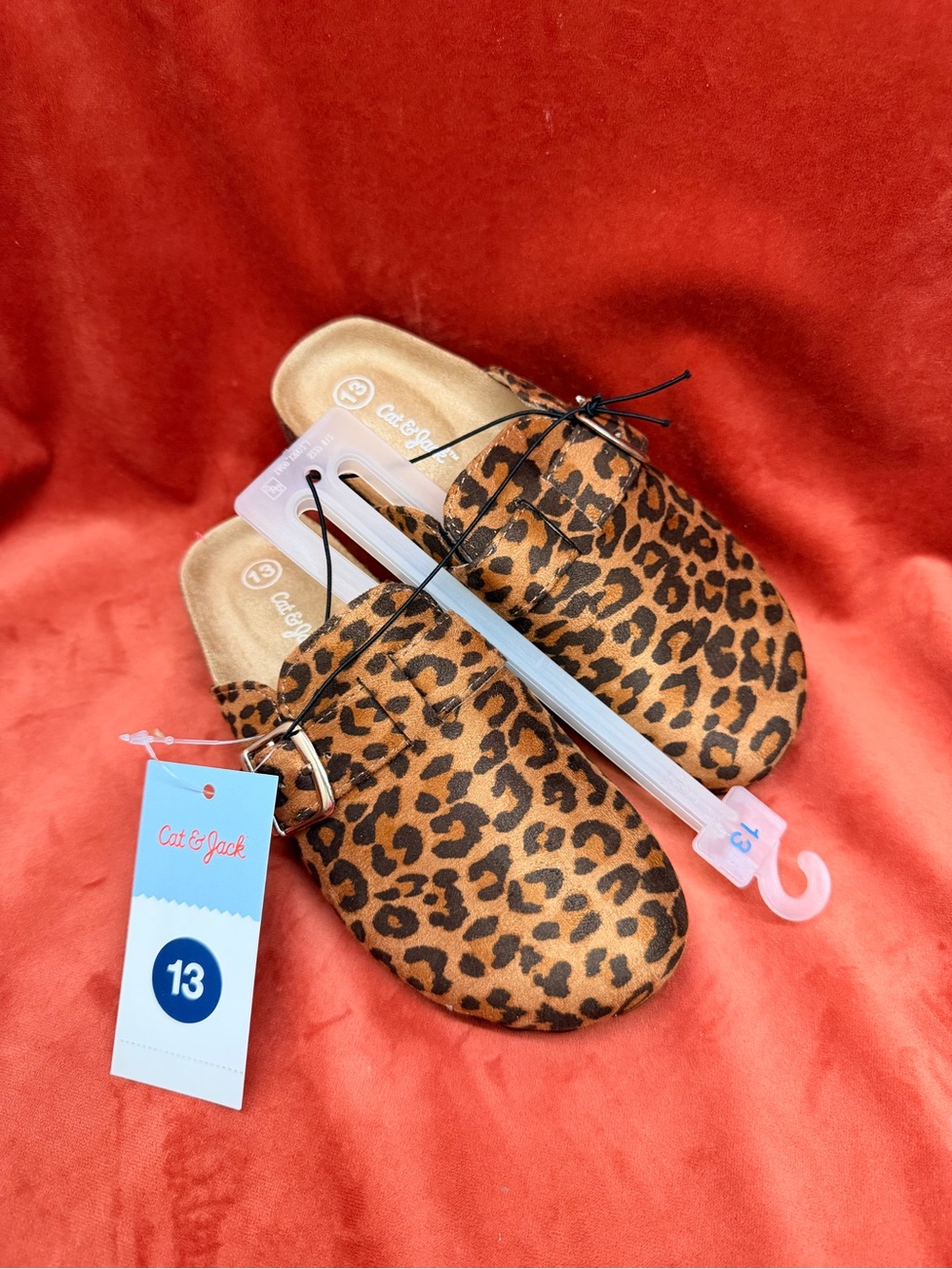 Cat & Jack Girls' Leopard Print Slip-On Clogs - Brown/Black